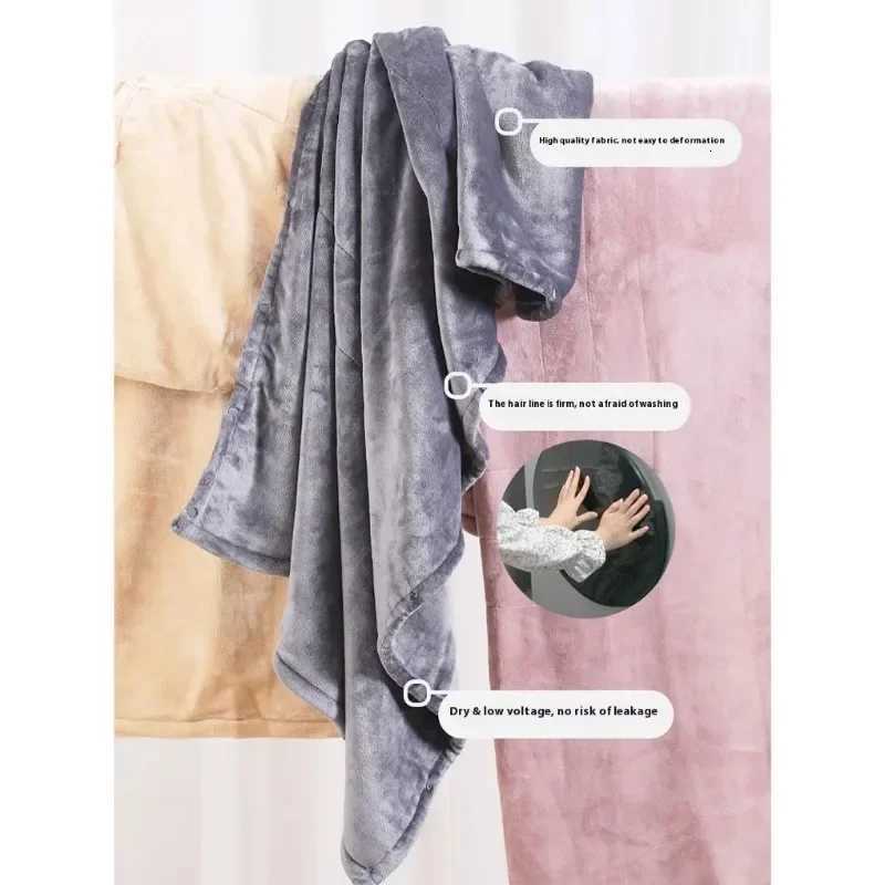 160x85cm USB Heating Blanket Travel For Sofa Bed 5 Levels Portable Electric Blanket Winter Warm Soft Plush Car Shawl Camping Y251212