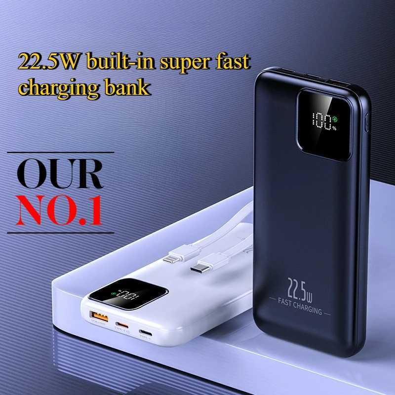 225W Built-in er Fast Charging Power Bank with 10000mAh Portable Power ply H251213