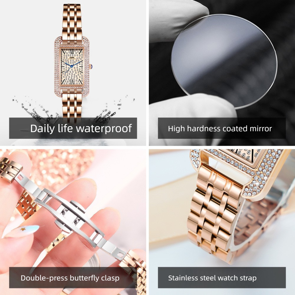 OPK Brand Designer Women's Watch, Waterproof Outdoor Sports And Casual Wristwatch, Diamond-encrusted Elegant And Unique Ladies' Watch