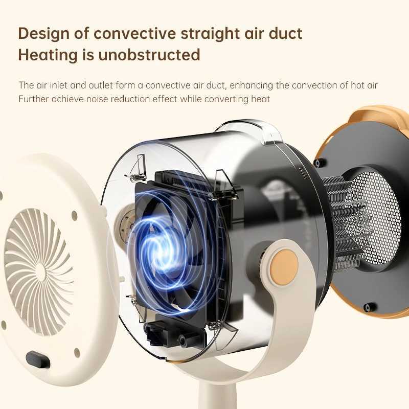 Upgraded portable ripple heating heater energy-saving electric heater for home indoor bathroom desktop mini heater Y251213