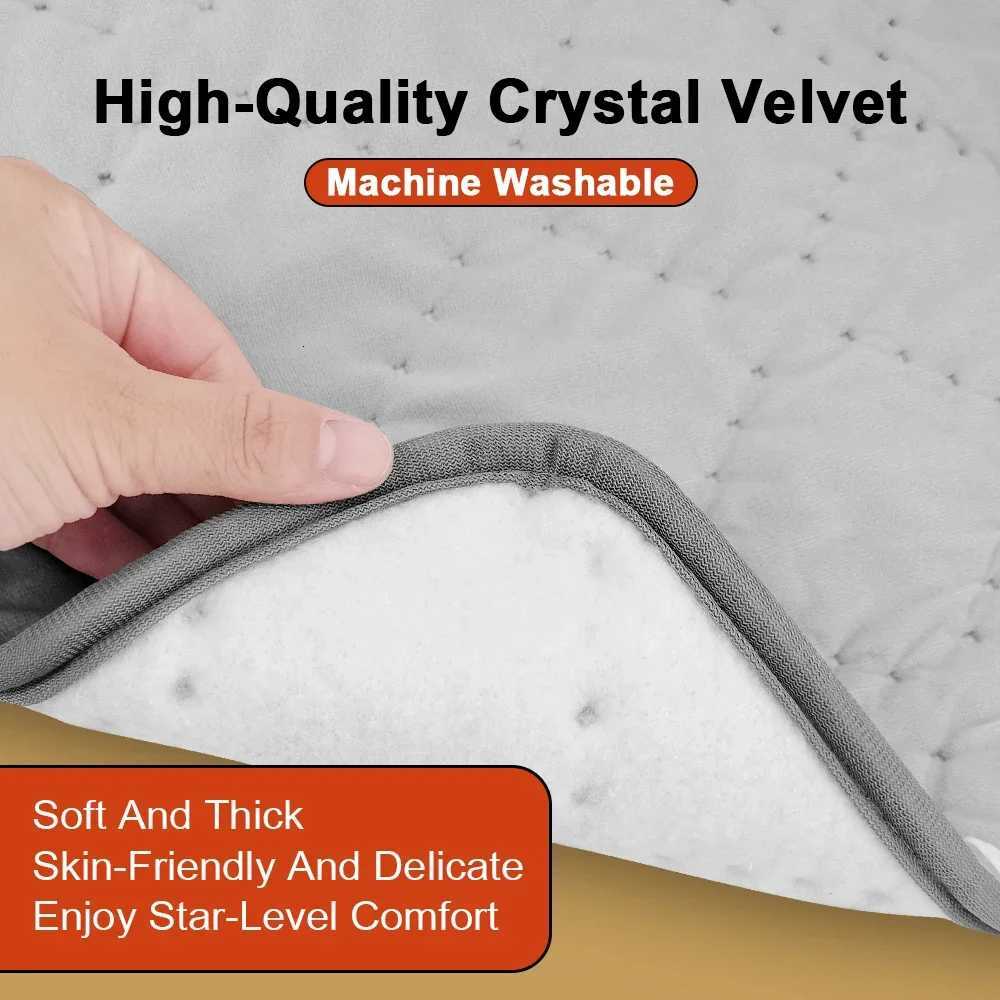 12V Car Electric Blanket Plush Thicker Heater Heated Mattress Thermostat Travel Heating Mat Winter Body Warmer For RV SUV Car Y251212