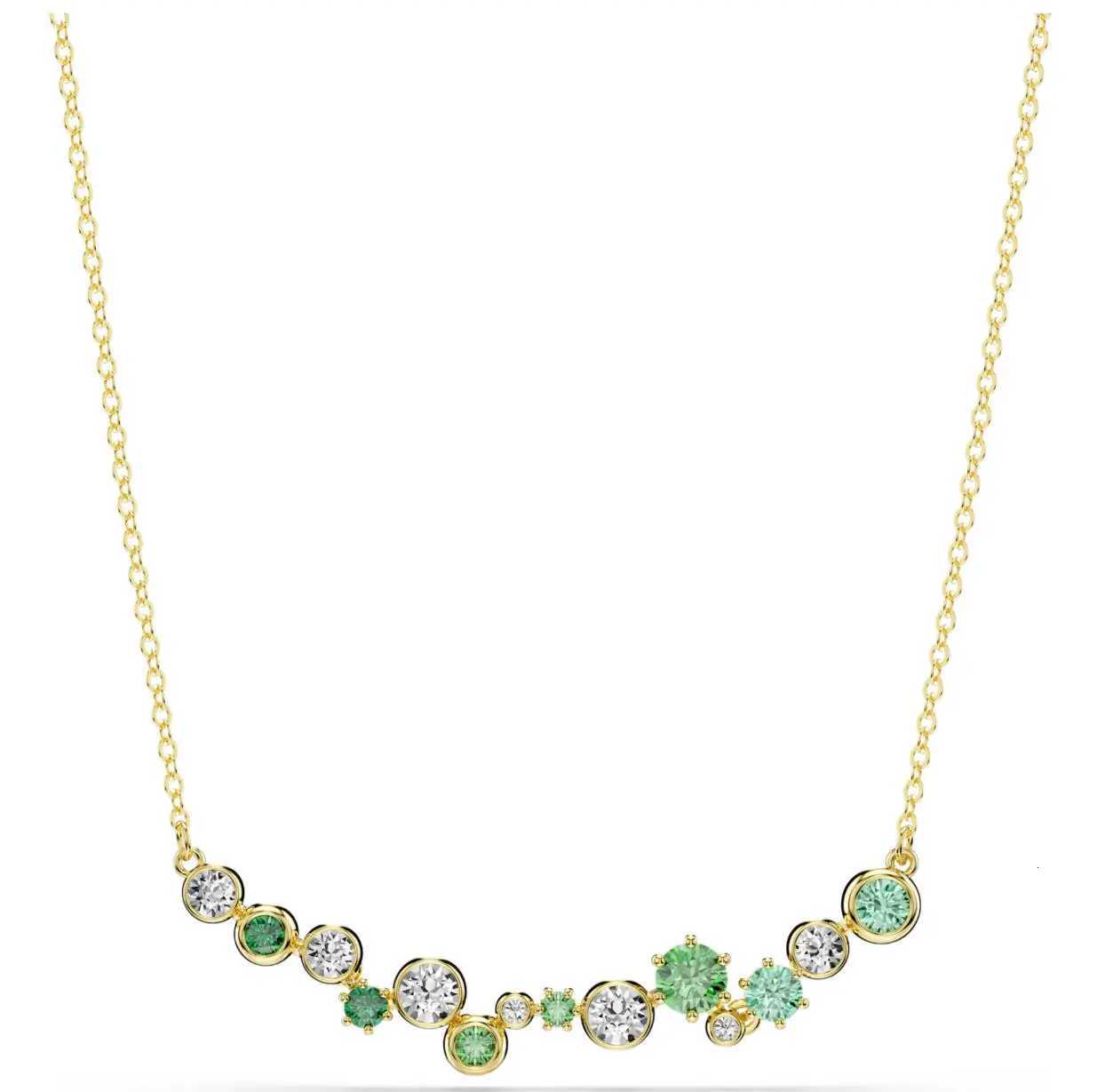 2025 New Luxury Zircon Colored Necklace Pendant Earnail Mixed Cutting Design for Daily Dressing Party Banquet Essential M251213