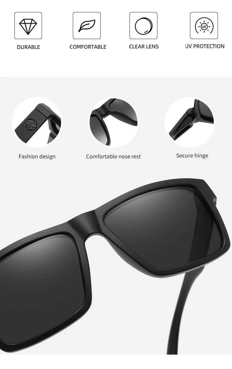 2024 NEW High quality luxury Heat Wave brand Polarized sunglasses square Conjoined lens Women men sun glasses UV400HW07T251213
