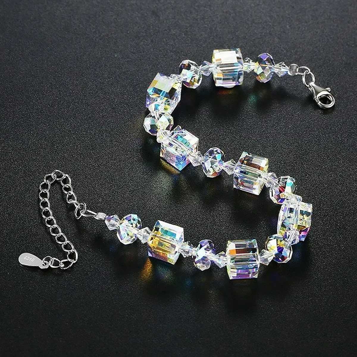 Luxury Party Geometric Sparkle Design with Artisan Crystal Beads Irregular Jewelry for Women M251213