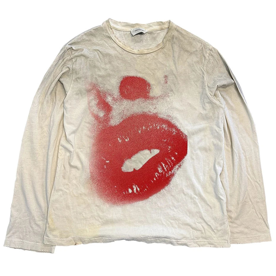 Vintage Oversized T-shirts Lightning Graphic Long Sleeve T Shirts Harajuku Loose Casual Tee Tops Unisex Retro Tshirts 251211