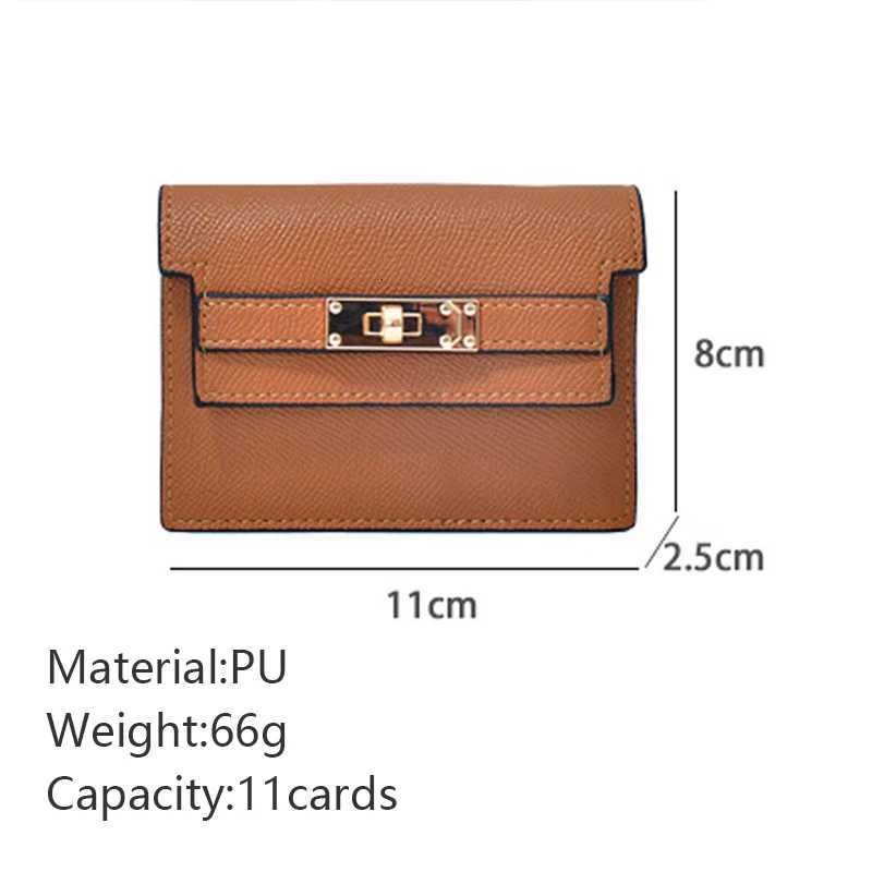 Stylish Refi tra-Thin Accordi Card Case Buckle Slim Design with Mtiple Card Slots for Coins Bank Cards Y251213