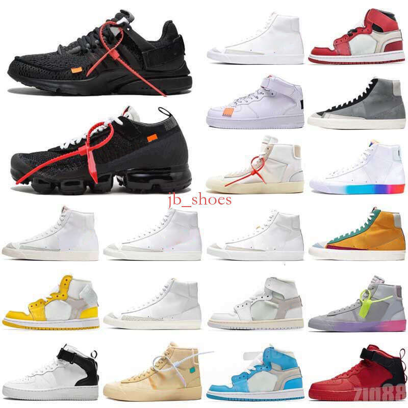 Women Mens Designer Casual Shoes White OW x Low 1S T.N Platform Sneakers Fragment University Blue MCA Sports Trainers Eur 36-47