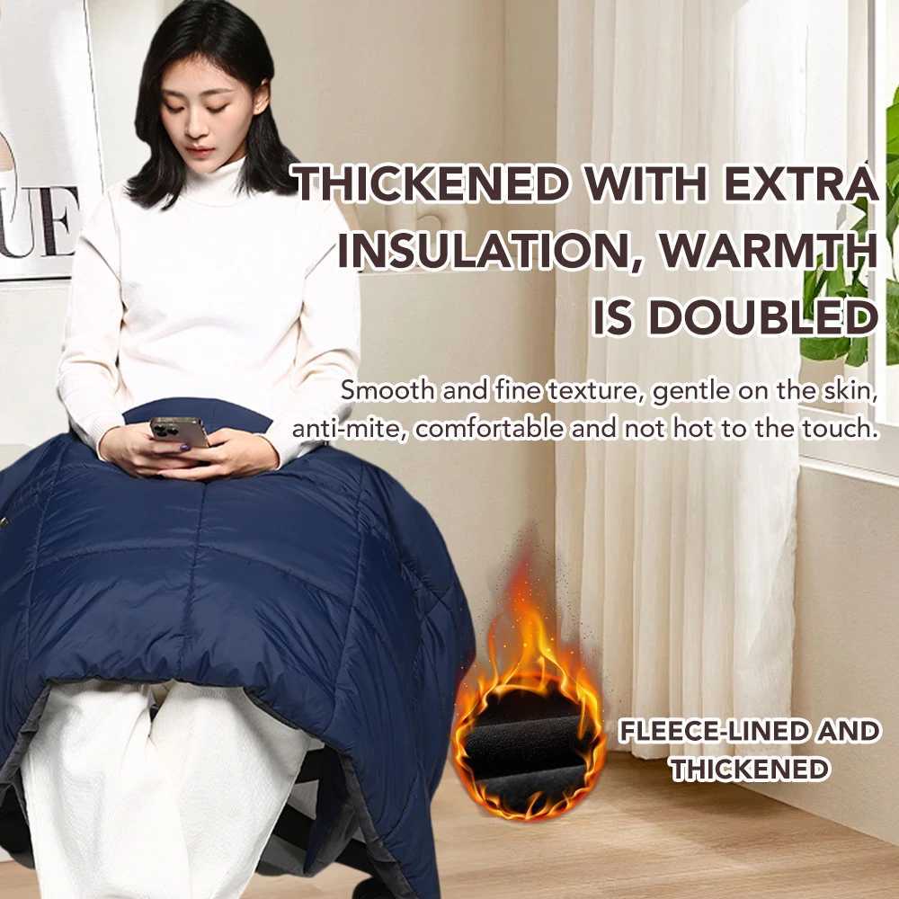 6 Area Multifunctional Winter Electric Blanket Coat Women Warmth Retention Heating Wearable Shawl Vest Home Use Warmth Clothes Y251212