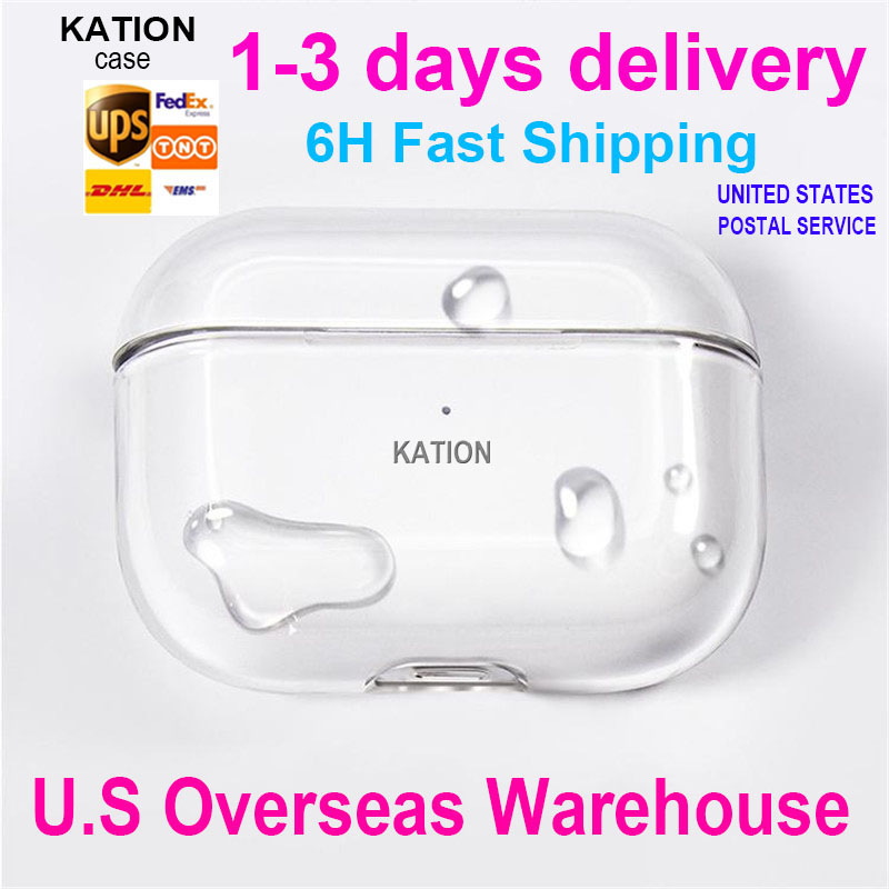 USA Stock for airpodspro2 airpods pro 3 earbuds airpods 4 pros 2 3rd 4 earphones headphone Accessories TPU Silicone Protective Earphone Cover Wireless Charging Case