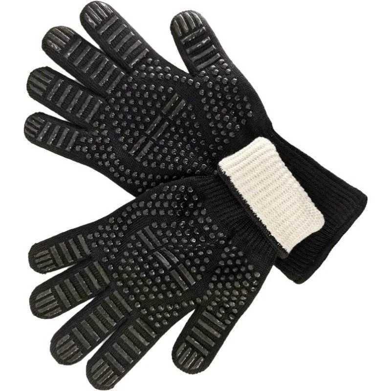 BBQ Gloves 1472 Heat Resistant Grilling Gloves Silicone Non-Slip Oven Mitts Kitchen Gloves for Barbecue Grilling Cooking Baking H251212