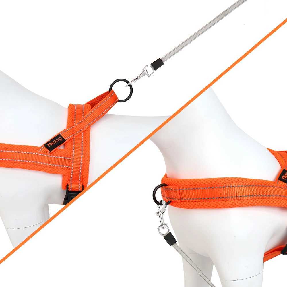 Reflective Nylon Dog Harness Adjustable Outdoor No Pull Small Medium Large Pet Dog Harness Vest For French Bulldog Pets Perro M251213