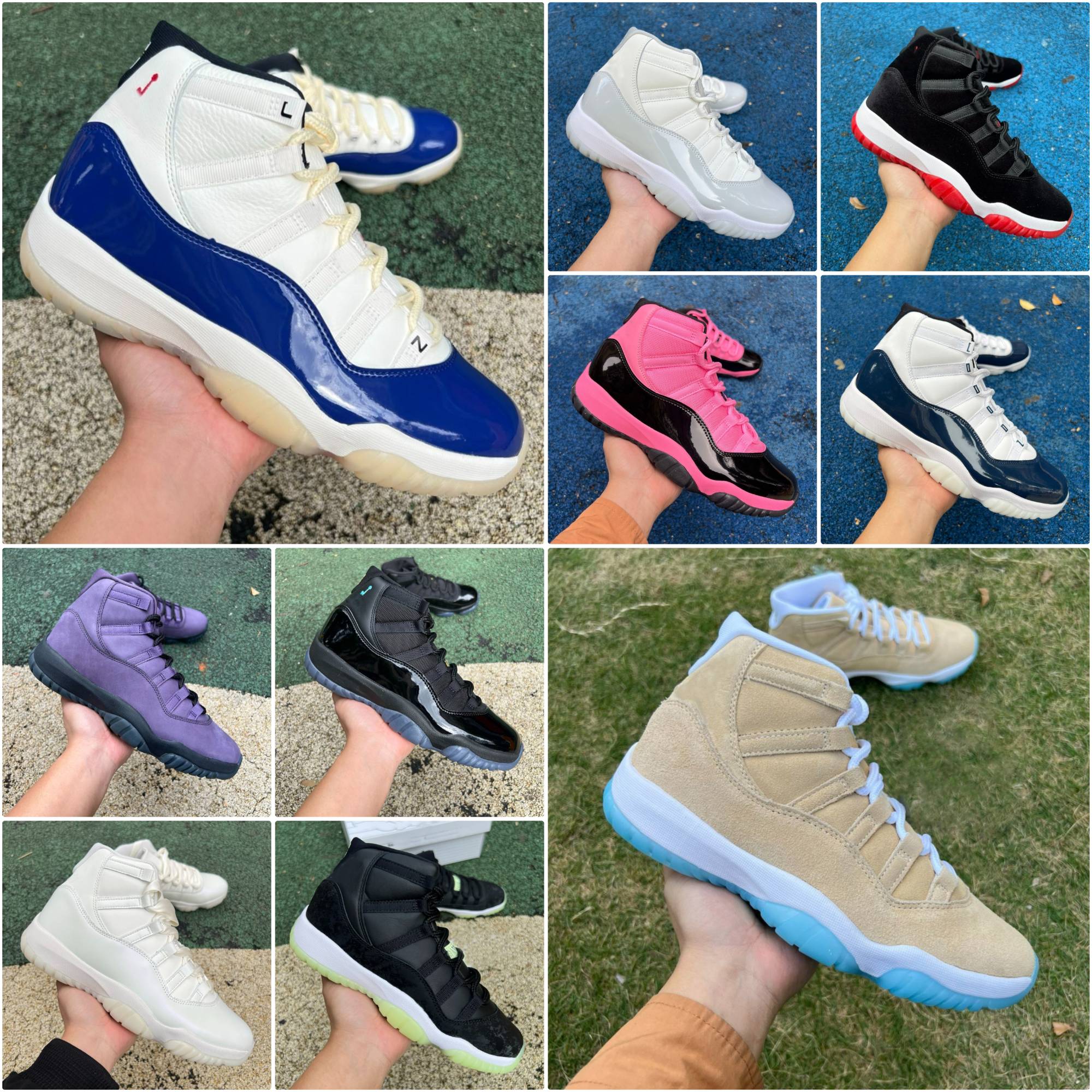 Jump Mans 11 OG H-Town 11s Basketball Shoes Women Men 285 Atlanta Stealth Tropic Rare Inner Beast Gamma Blue Cherry Cool Grey Heiress Red Velvet Mens Trainers Sneakers