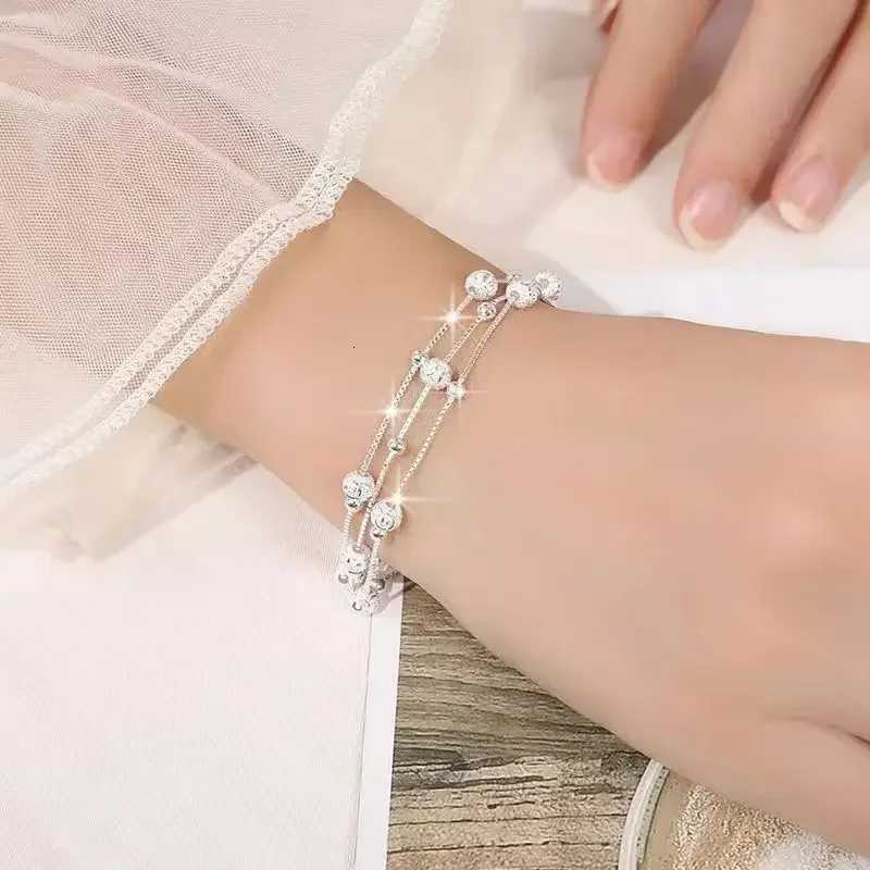 Luxury 925 Sterling Silver s Lucky Bead s Woman Original Multi-layer Charm Elegant Party Jewelry Gifts M251213