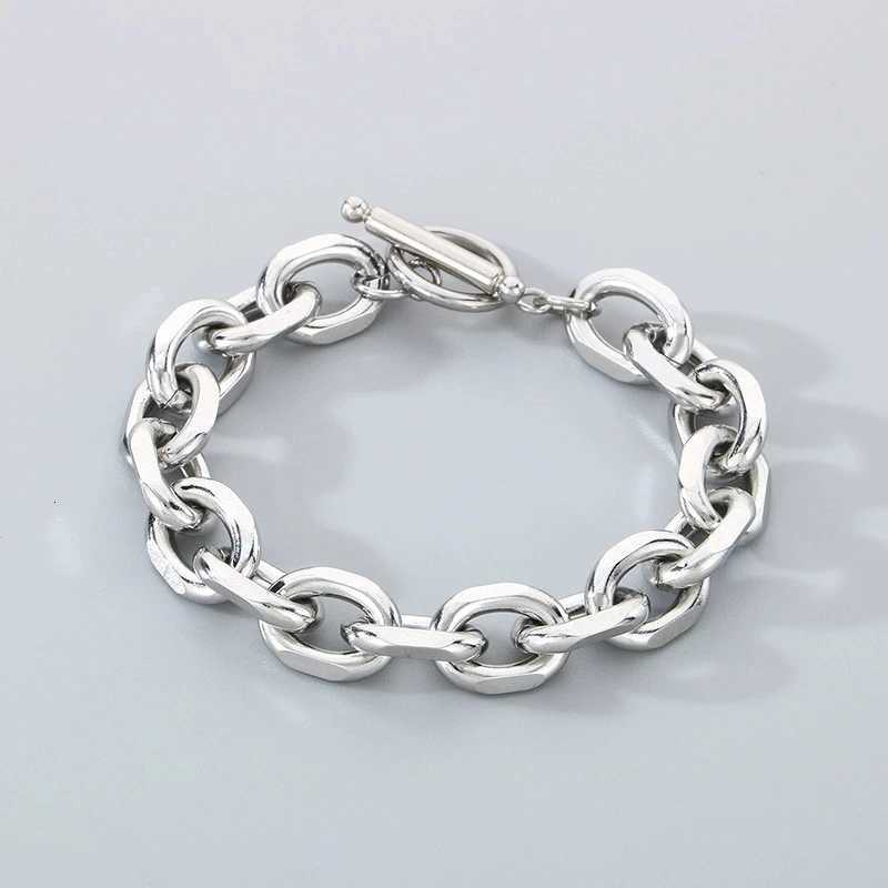 Mens Stainless Steel Link Chain OT Clasp Chain for Men M251213