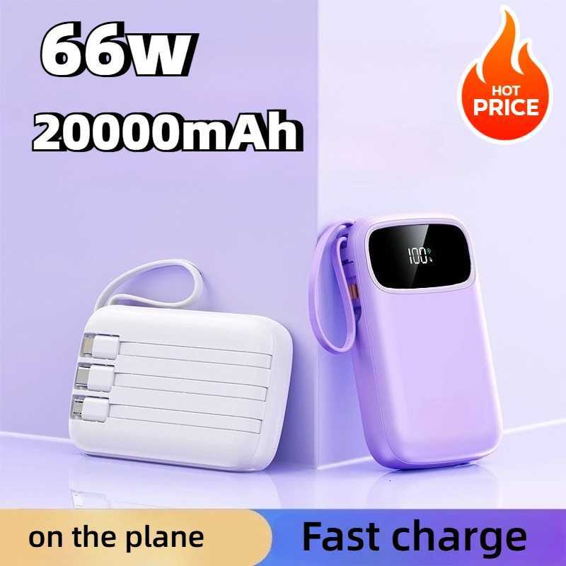 20000mAh Mini Power Bank 66W er Fast Charging PD20W Portable External Battery Power Bank for iPhone H251213