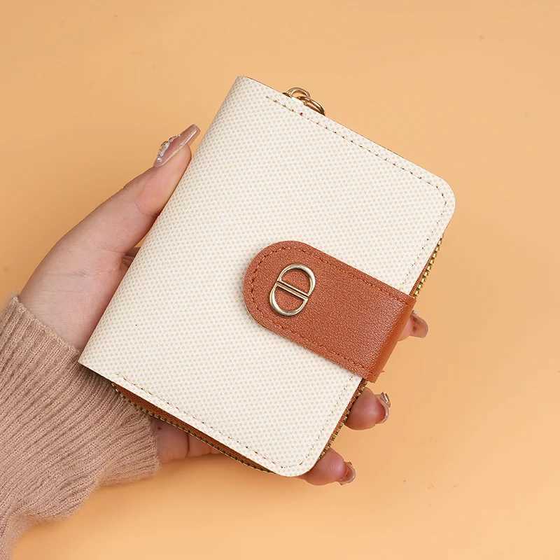 2025 New Wallet Wens Short and Cpact Card Bag Ins Student Large Capacity Mti Card Folding Short Zero Wallet Y251213