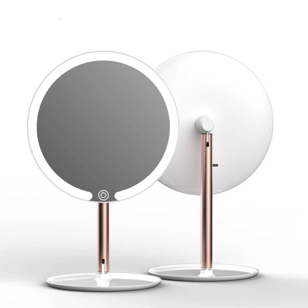 New Three Color Makeup Mirror With LED Light Adjustable Smart Lighting Makeup Mirror Dressing Desktop Touch Screen MirrorT251213