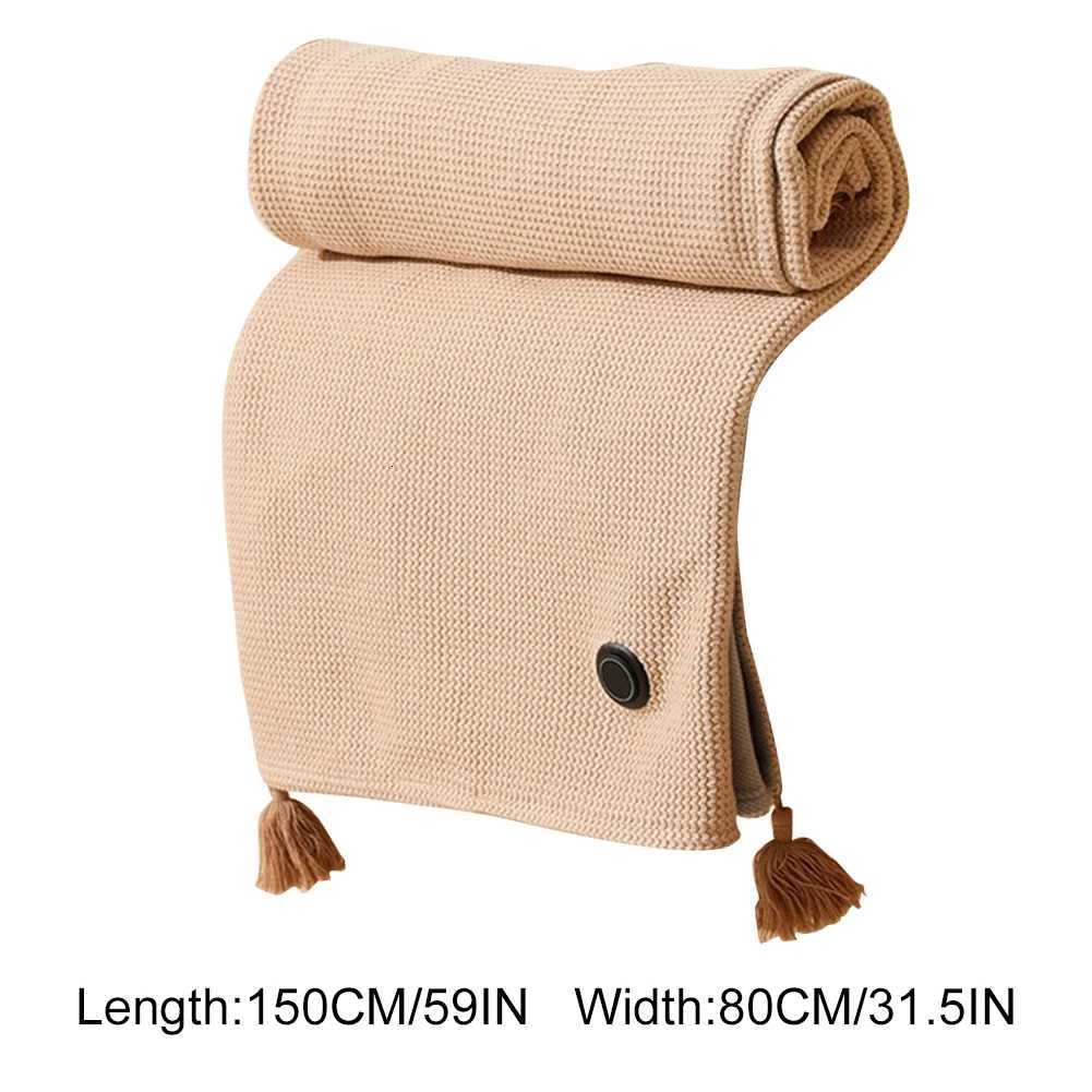 Wearable Heating Electric Blanket Shawl 3 Heating Levels USB Heated Blanket Shawl Portable Body Warmer Blanket for Home Office Y251212
