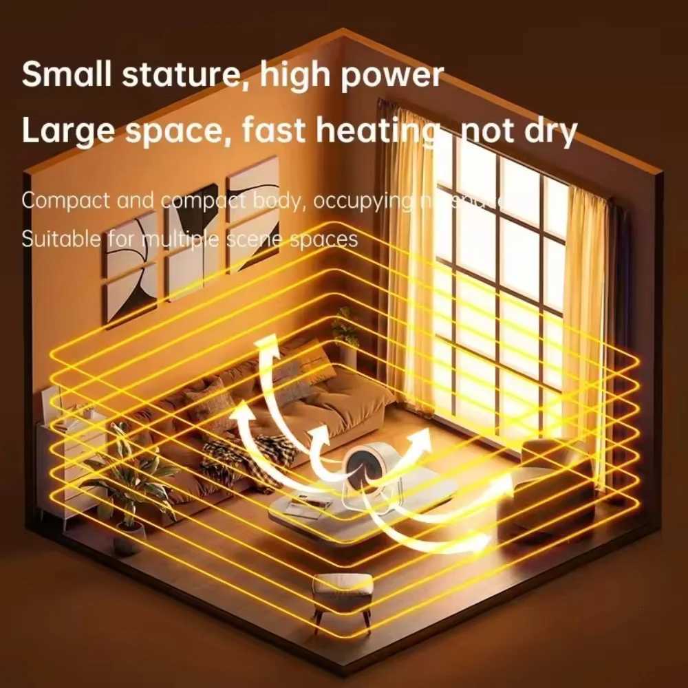 Desktop Heater Electric Hot Air Blower Portable Fan Stove Warm Mini Radiator Home Office Room Warmer for Winter Low Consumption Y251213