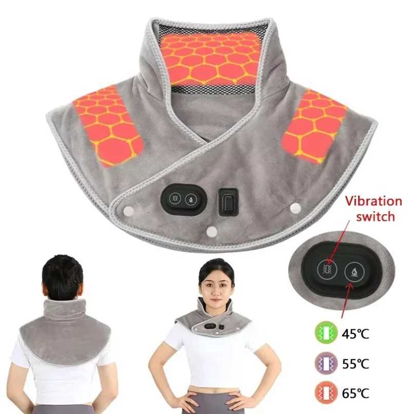 Electric Heating Shoulder Neck Pad Cervical Wrap Three Gear Thermal Compress Shawl Warm Back Tool Relax Brace Y251212