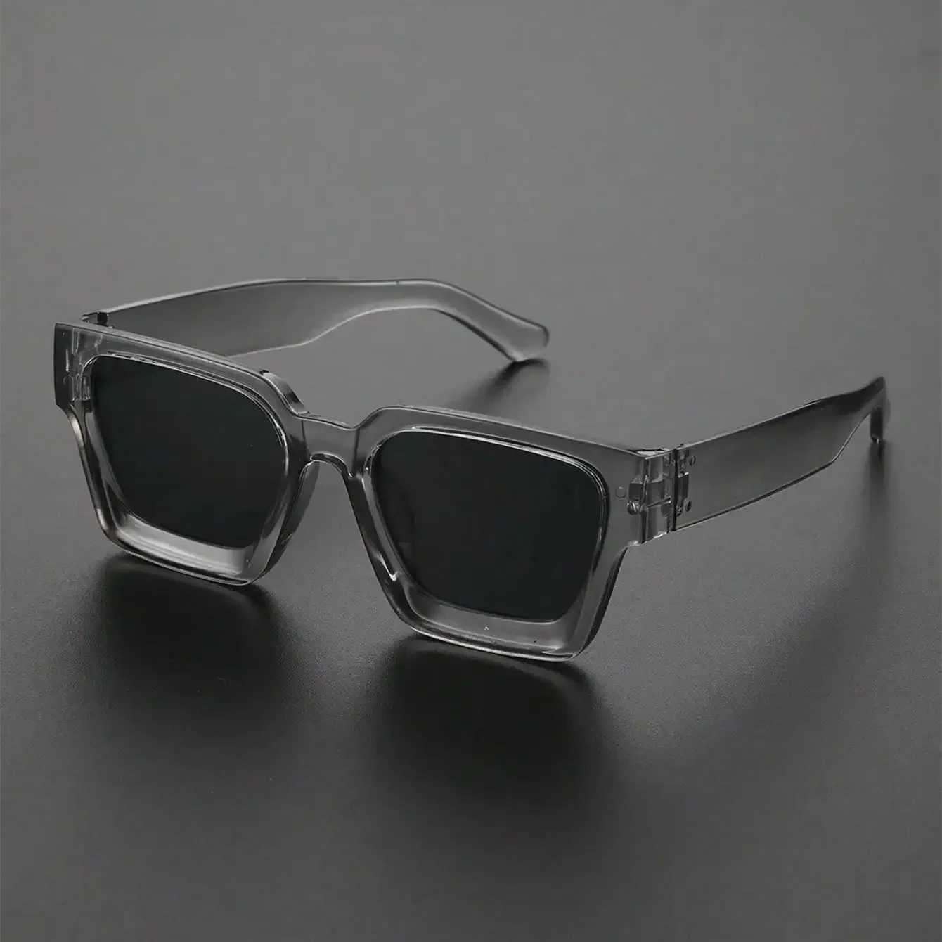 Retro Black Millionaire Shades Luxury Sunglasses 2025 For Men Designer Famous Brand Square Sun Glasses Man Women SunglassT251213