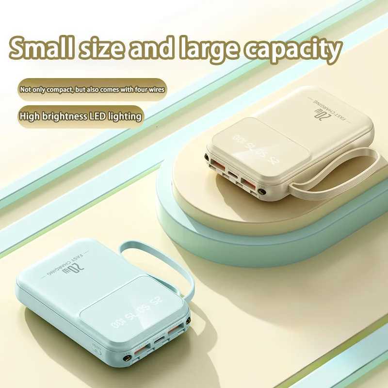 10000mAh cpact portable power bank charging with built-in charging cable Powerbank suitable for iPhone///Huaewei H251213
