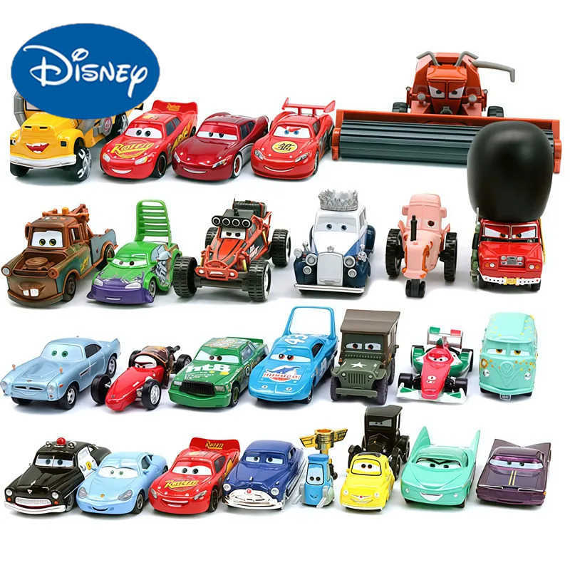 Disney Cars Pixar Cars Lightning McQueen rhapsody matador bulldozer truck Mater harvester 155 Diecast Metal Car Model Toy H251213