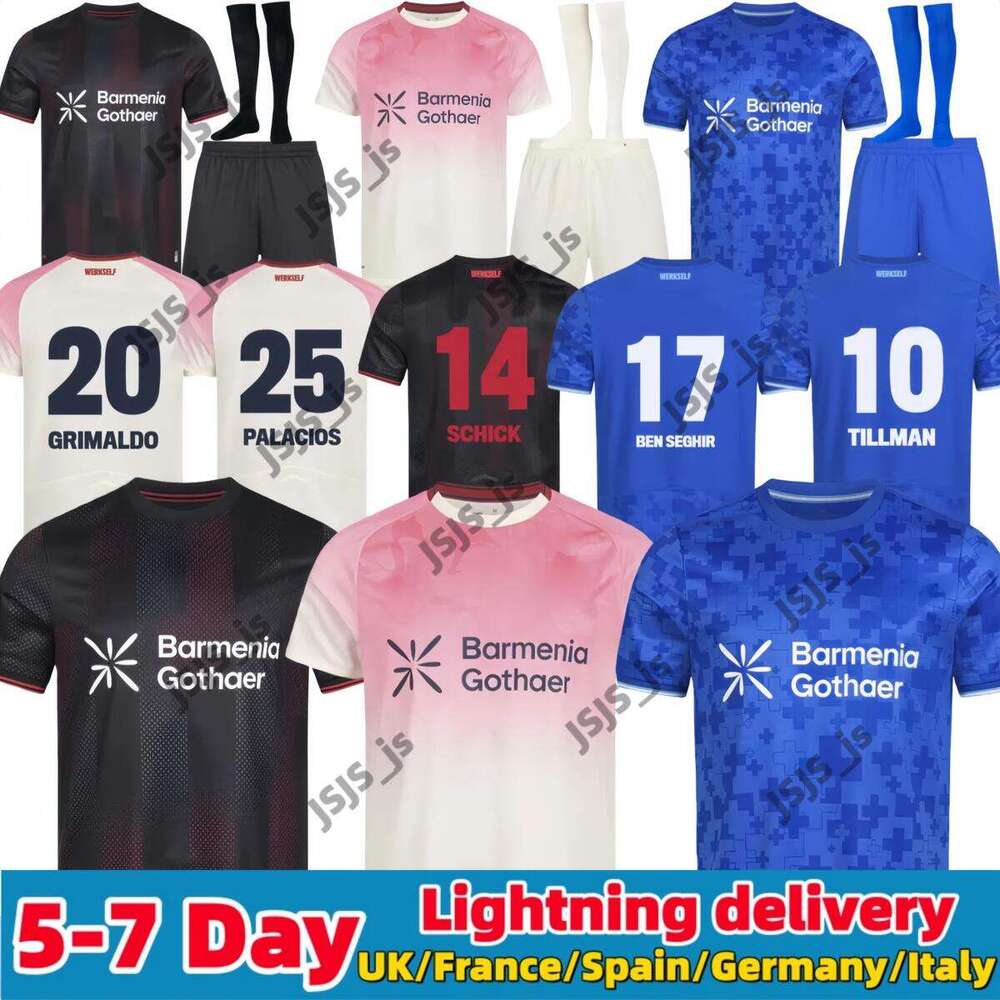 25 26 Leverkusen Soccer Jerseys SCHICK BONIFACE ALEIX GARCIA ADLI HOFMANN Men Kids Kits Player Fans 2025 2026 Football kidGRIMALDO PALACIOS ANDRICH TERRIER