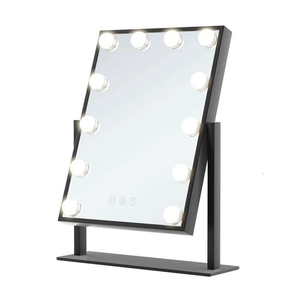 New Mirror with 12 Dimmable LED Lights Tabletop Dressing Room Lighted Makeup MirrorT251213