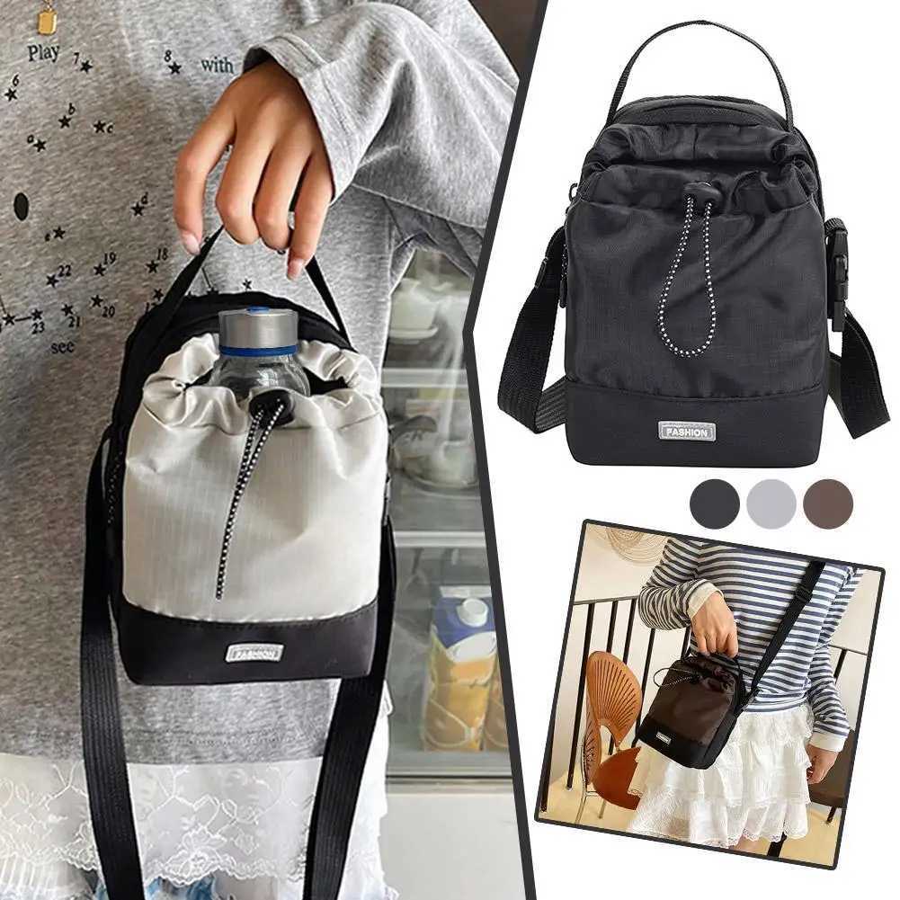 Nylon Sling Bag Water bottle bag Waterproof Outdoor Travel Pouch New Canvas Casual Crossbody Bag Fashion Bag Shoulder BagsT251213