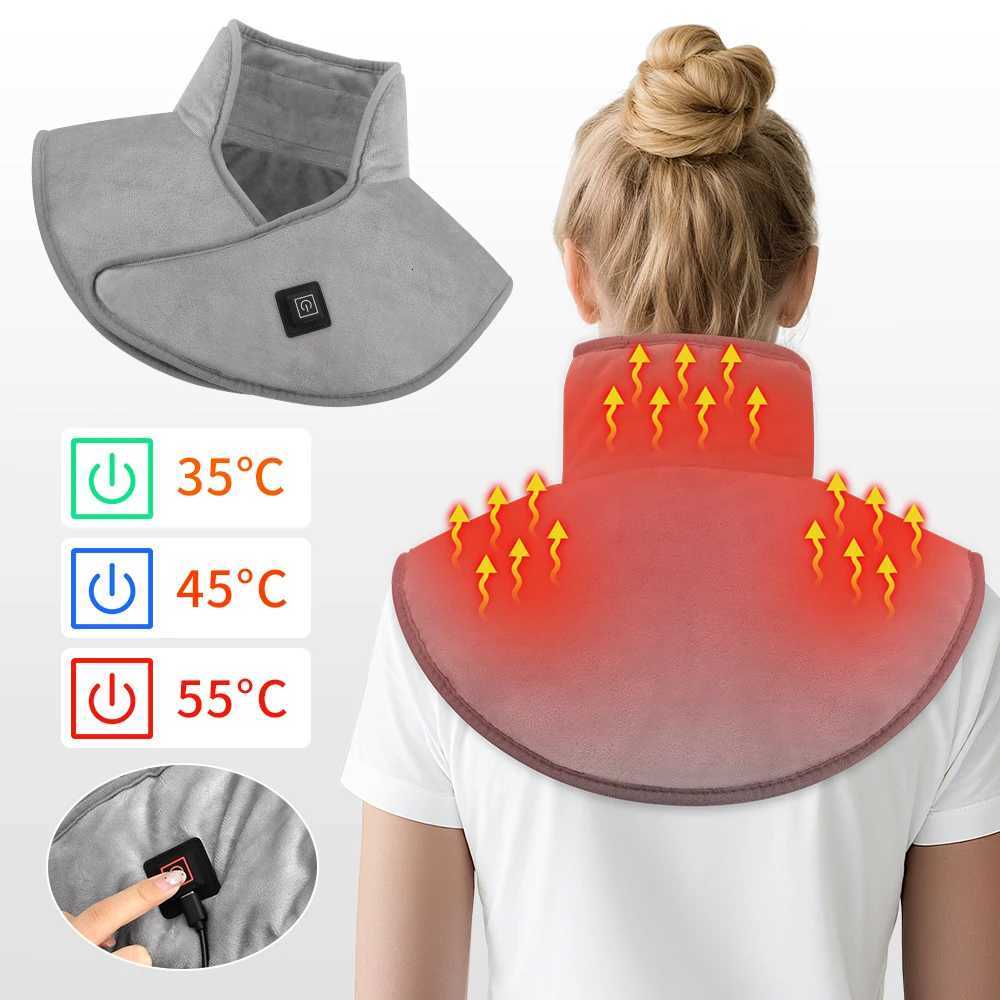 Electric Heating Shoulder Neck Pad Winter Soft Hot Compress Back Shawl Thermal Mat USB Heated Back Wrap Office Warmer Blanket Y251212
