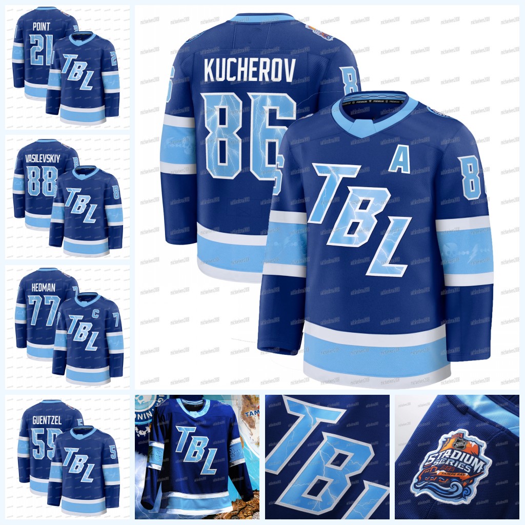 Tampa Bay 2026 Stadium Series Lightning Hockey Jersey Victor Hedman Nikita Kucherov Cirelli Guentzel Andrei Vasilevskiy Yanni Gourde Brandon Hagel McDonagh