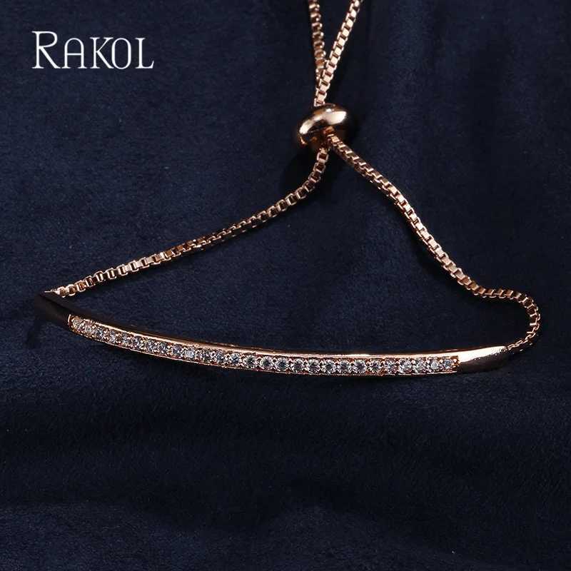 RAKOL Fashion Cubic Zircon Adjustale s for Women Exquisite Party Wedding Jewelry M251213