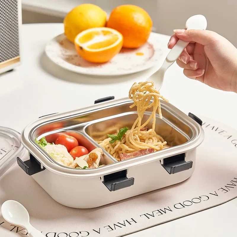304 Stainless Steel Lunch Box Insated Bento Box For School Kids Off Worker Microwae Heating Lunch Food Container H251213