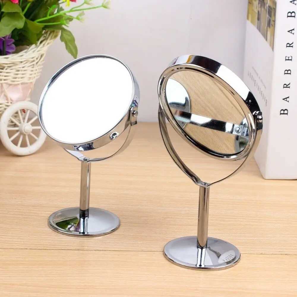 High Quality Iron-carbon Alloy Makeup Mirror Silver Oval Double Cosmetic Mirror Glass MirrorT251213