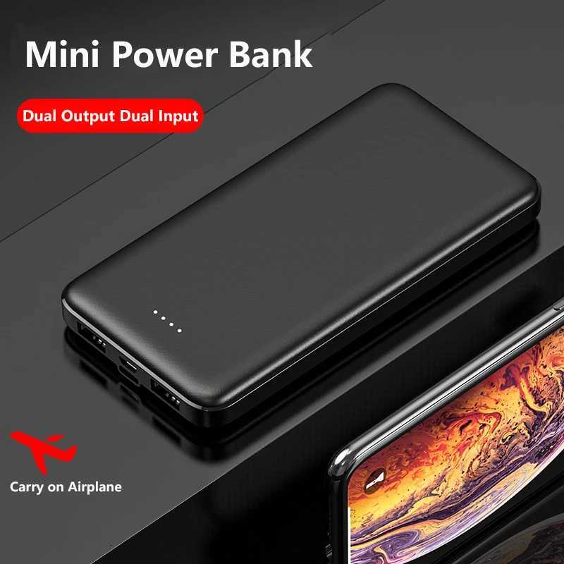 Power Bank 20000mAh 5V 2A Portable Battery Charger for Heated Vest Jacket Air Conditio Clothing Poverbank for iPhone H251213