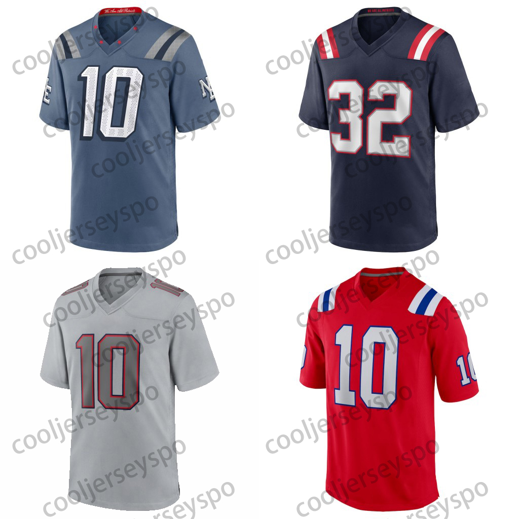 Custom Football Jersey Drake Maye TreVeyon Henderson Christian Gonzalez Stefon Diggs Tom Brady