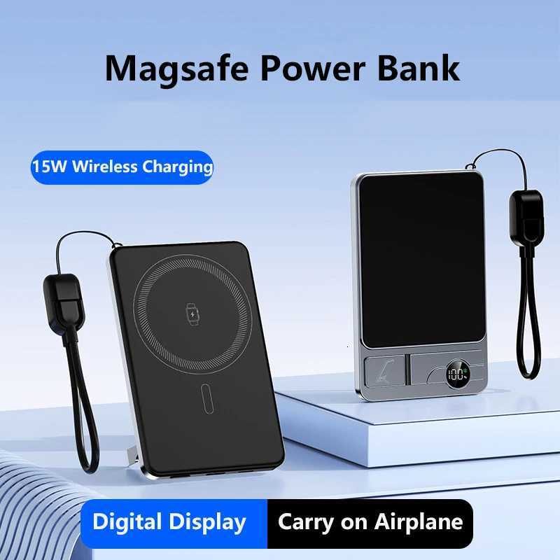 15W Magnetic Wireless Power Bank 225W Fast Charging for iwatch 9 Portable Charger for iPhone Powerbank 10000mAh H251213
