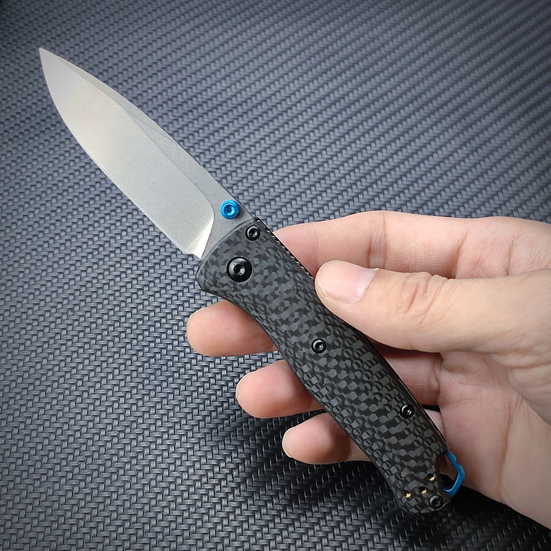 BM 533-3 Mini Carbon Fiber Folding Knife cpm20Black Outdoor Camping Hunting Pocket Tactical EDC Tool 535 Knife