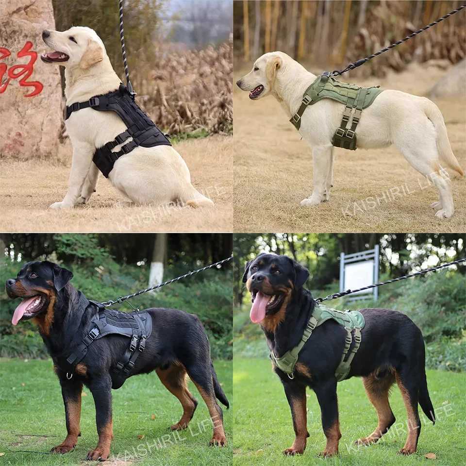 Military Large Dog Harness Pet German Shepherd Training Vest Tactical Dog Harness And Leash Set For Dogs Accessories M251213