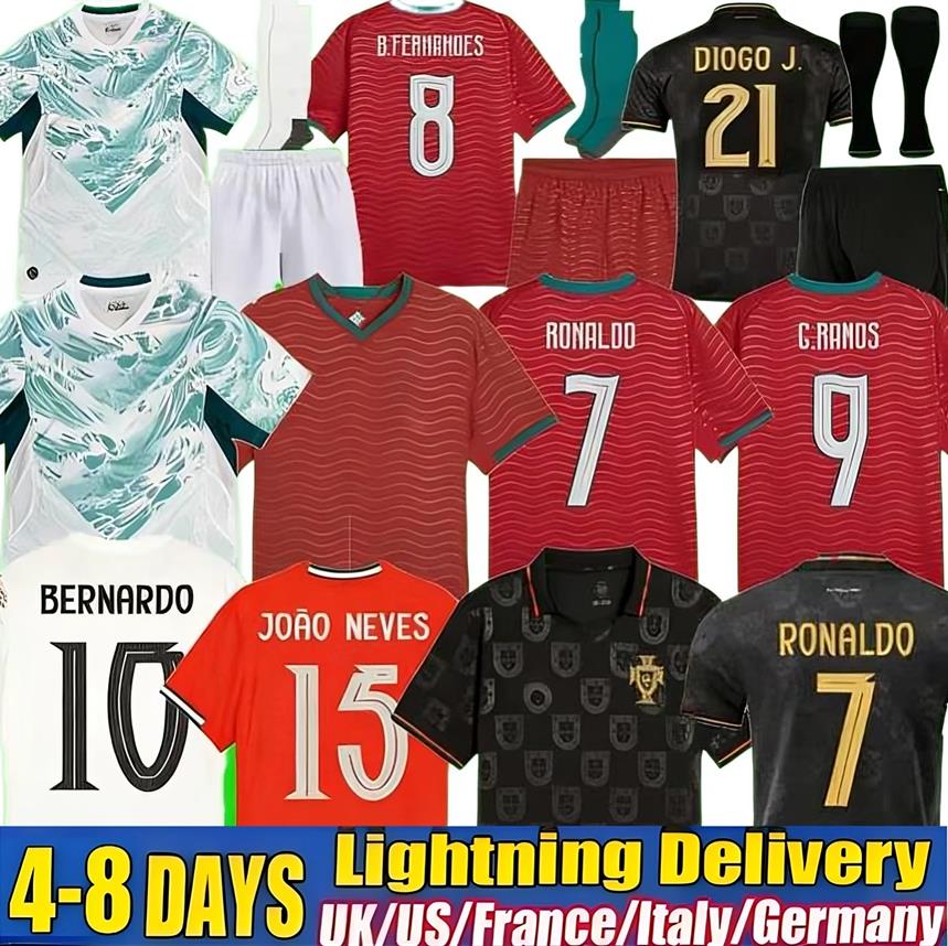 2026 soccer Portuguesa RoNalDo Jerseys JOAO FELIX BERNARDO B. FERNANDES PEPE 2025 2026 Portugal football shirt Team Men Kids kit