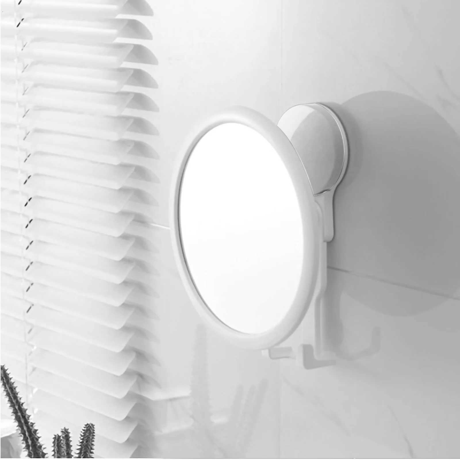 Adhesive Makeup Wall Mounted Bathroom Mirror Punch Free Clear High Definition Dressing Vanity Mirror For Dormitory Home DecorsT251213
