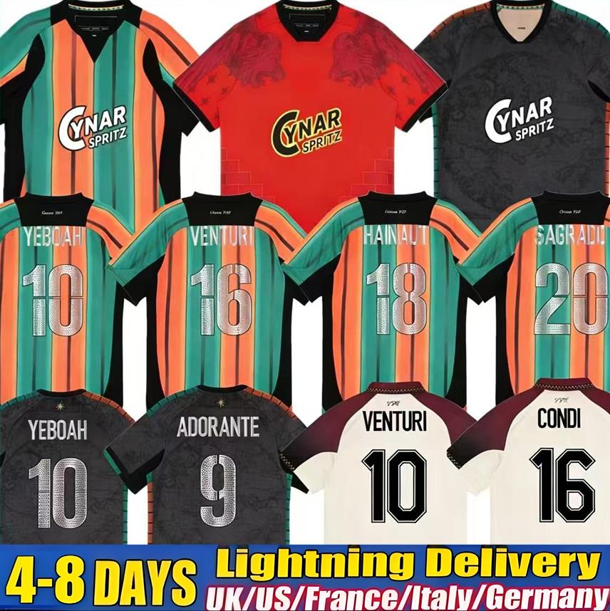 25 26 Venezia FC soccer Jerseys ZAMPANO YEBOAH 2025 2026 Venice Home away DUNCAN BUSIO ORISTANIO Football shirts NICOLUSSI POHJANPALO ELLERTSSON Maglia