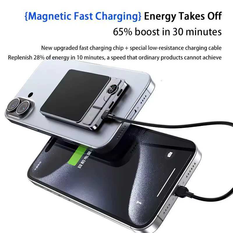 tra Slim Wireless Power Bank Magnetic 20W Fast Charging Portable Battery For iPhone for Powerbank H251213