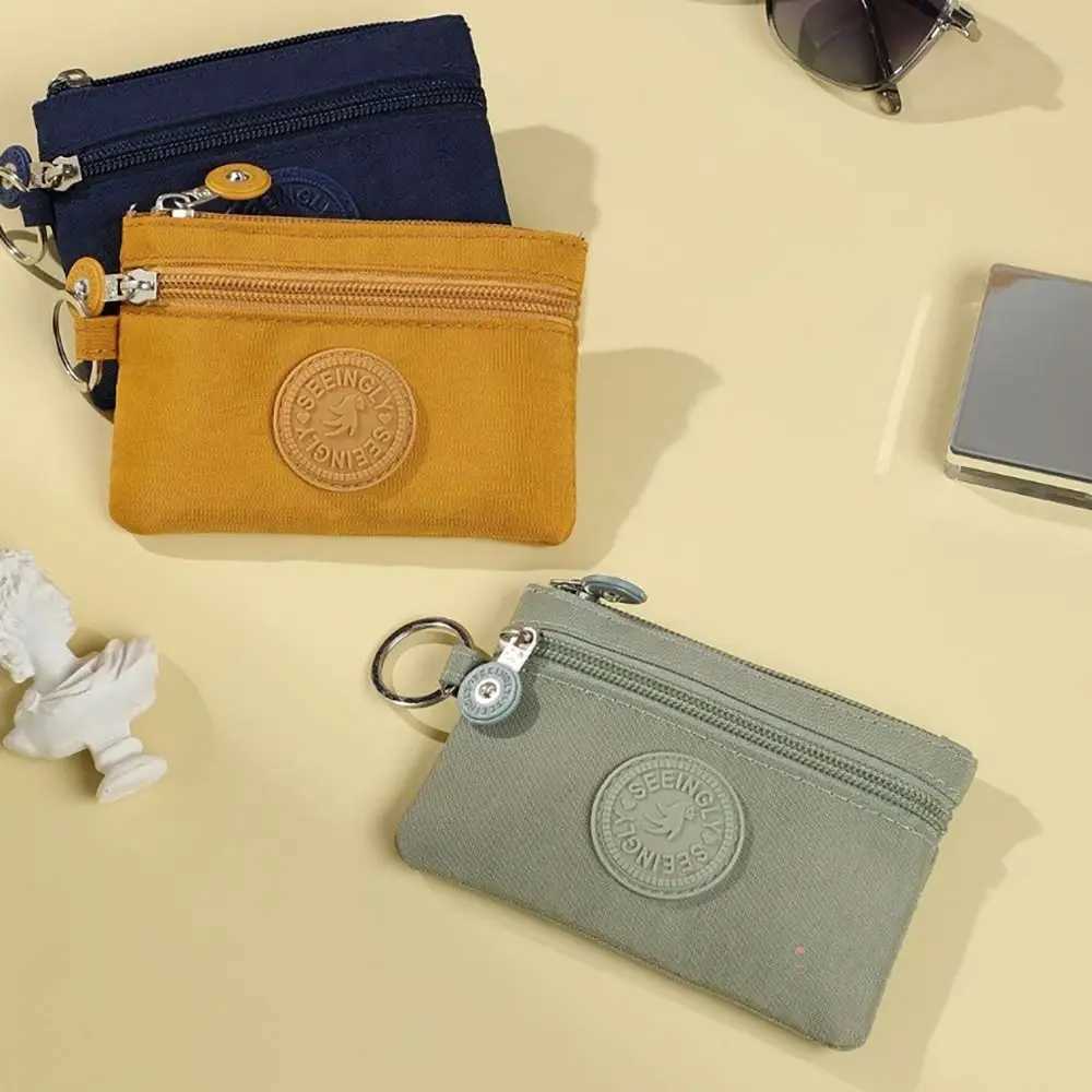Canvas Mey Coin Purse 2024 New with Key Ring Waterproof Holoder Wear-resistant Wallet Mey Bag M Fem Y251213
