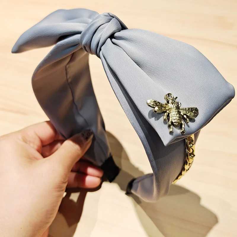 Satin Big Bow Knot Haiands Metal Bee bands Ornament Accories For Wen Wholes Y251213