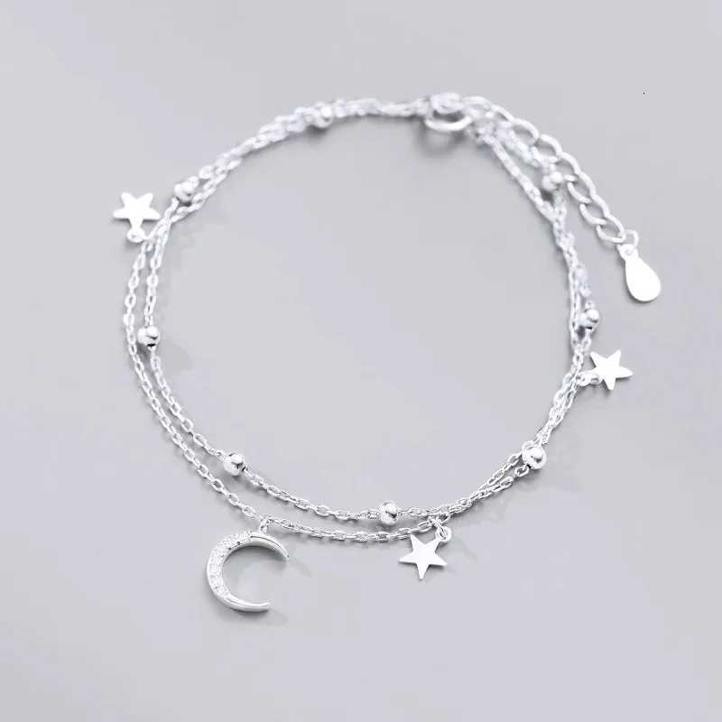 Sparking 925 Sterling Silver Star Moon s For Women Girls Vintage Korean Crystal s Party Charm Jewelry Gifts M251213