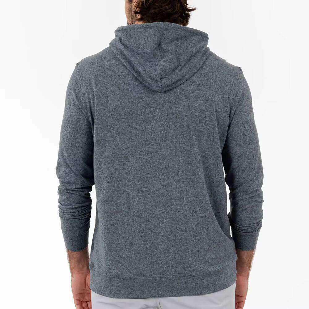 High Quality Men's Polyester Nylon Blank Four-way Stretch Comfort Fit Active Heather Performance Golf Hoodie