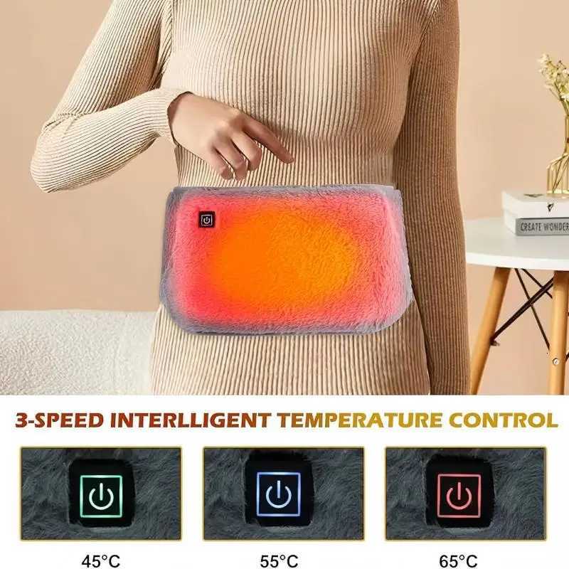Electric Heating BeltCold-Proof Uterus WarmingAbdomen Waist Warmerwith Hand Warmer PocketUSB Powered3 Levels Adjustable Y251212