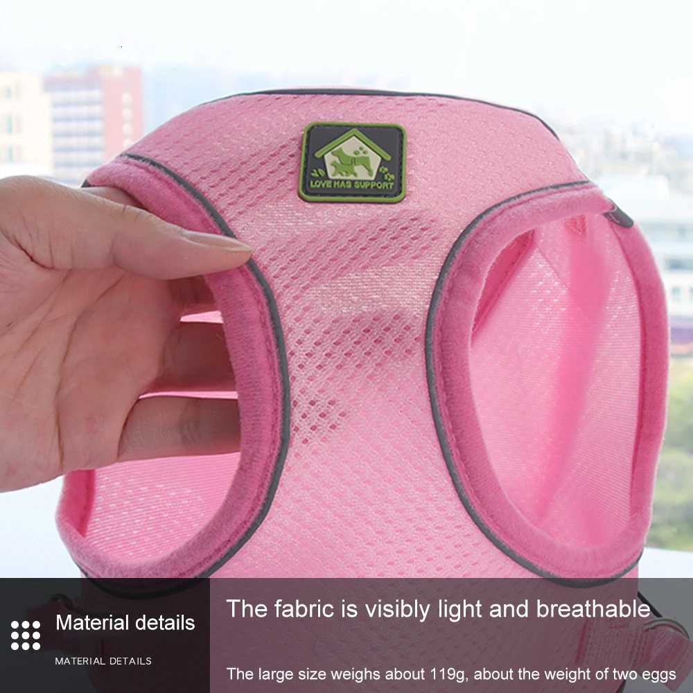 Cat Harness Vest Puppy Dog Walking Collar corgi Adjustable Mesh Dog Harness Suitable for Small and Medium Pets Accessories M251213